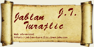 Jablan Turajlić vizit kartica